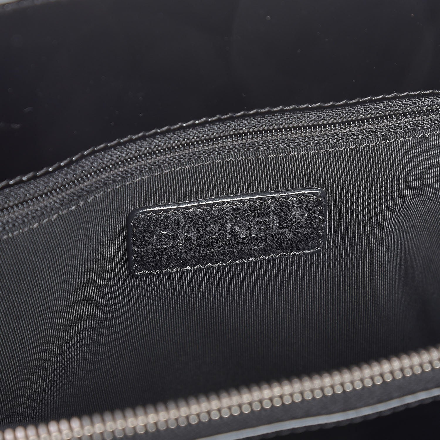 Chanel Patent Quilted Grand Shopping Tote GST Black 6 of 7