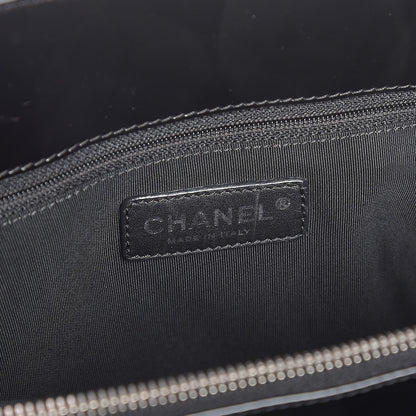 Chanel Patent Quilted Grand Shopping Tote GST Black 6 of 7