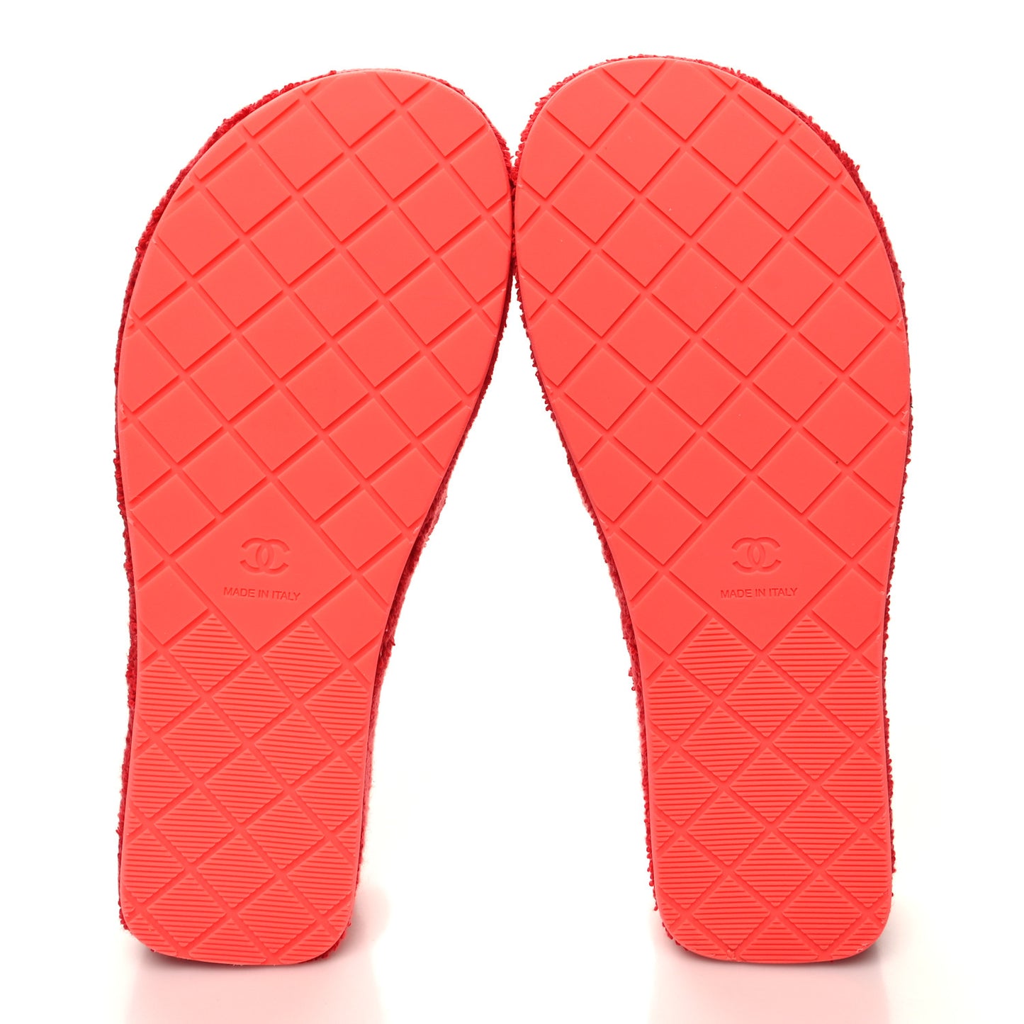 Terry CC Flat Mules Sandals 36 Dark Red Orange