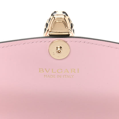 Bulgari Calfskin Serpenti Forever Chain Wallet Flamingo Topaz 6 of 8