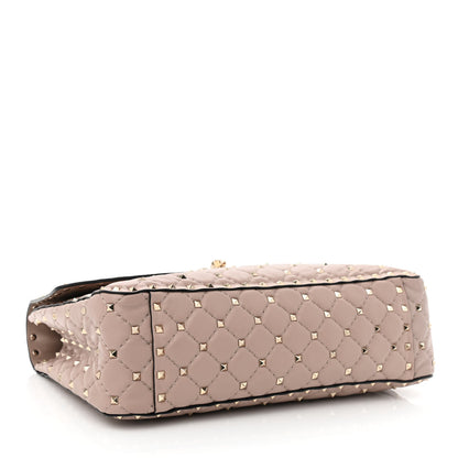 Valentino Garavani Nappa Large Rockstud Spike Shoulder Bag Poudre 5 of 11
