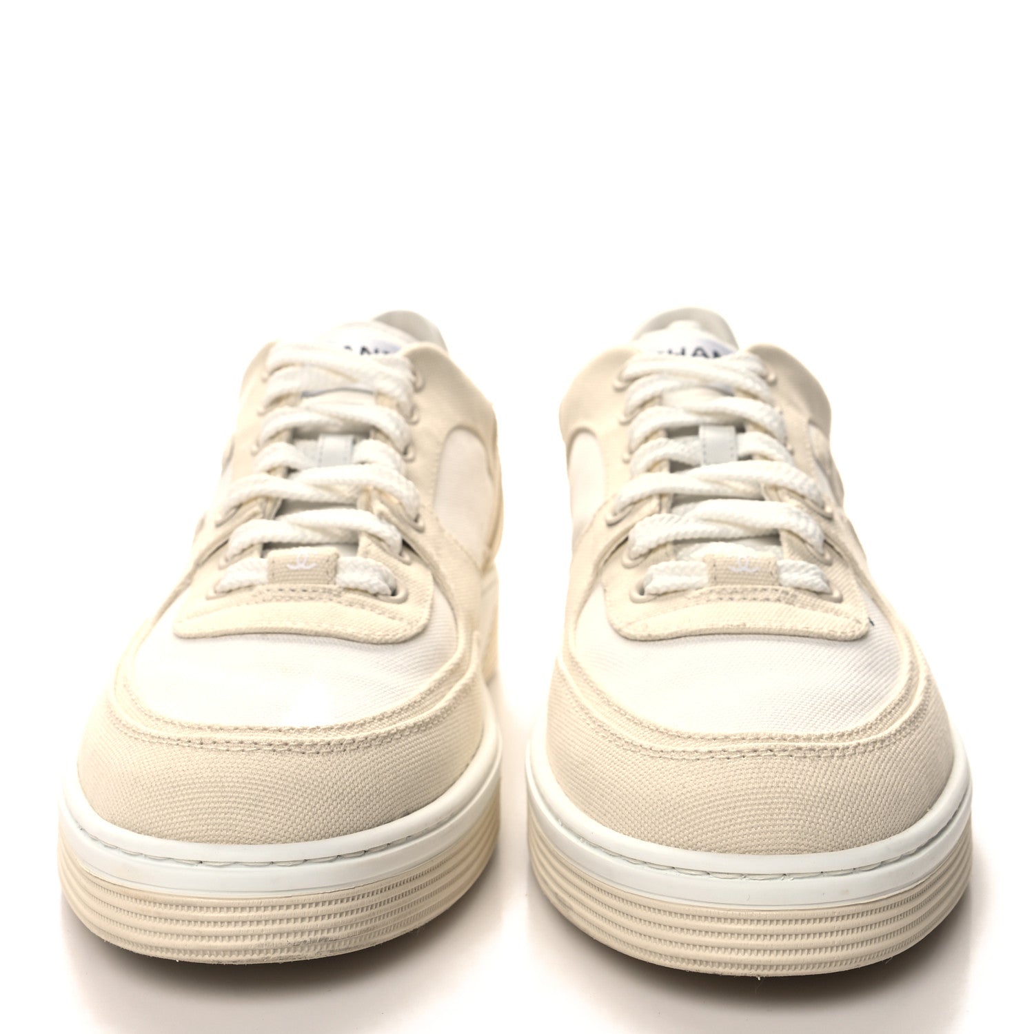 Chanel Cotton Sneakers 43 Beige 2 of 8