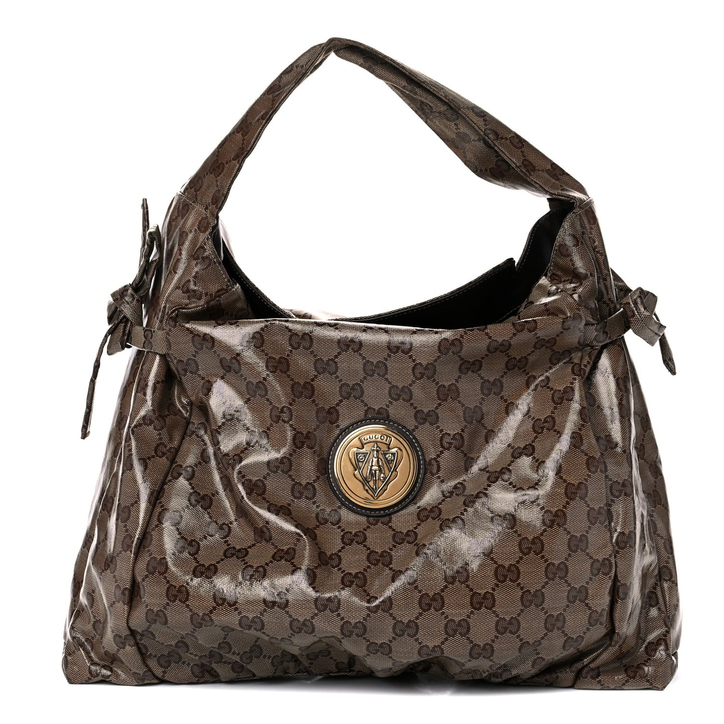 Crystal Monogram Medium Hysteria Tote Brown