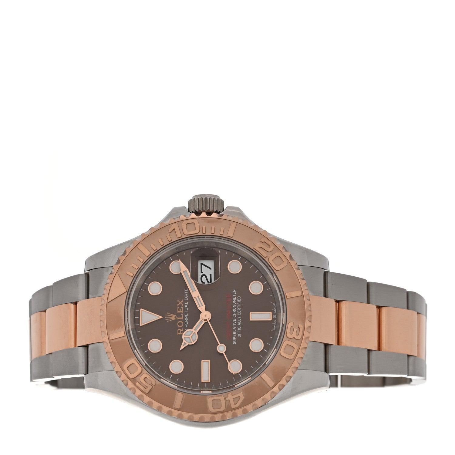 Rolex Stainless Steel 18K Everose Gold 40mm Yacht-Master Watch Chocolate 126621 2 of 5