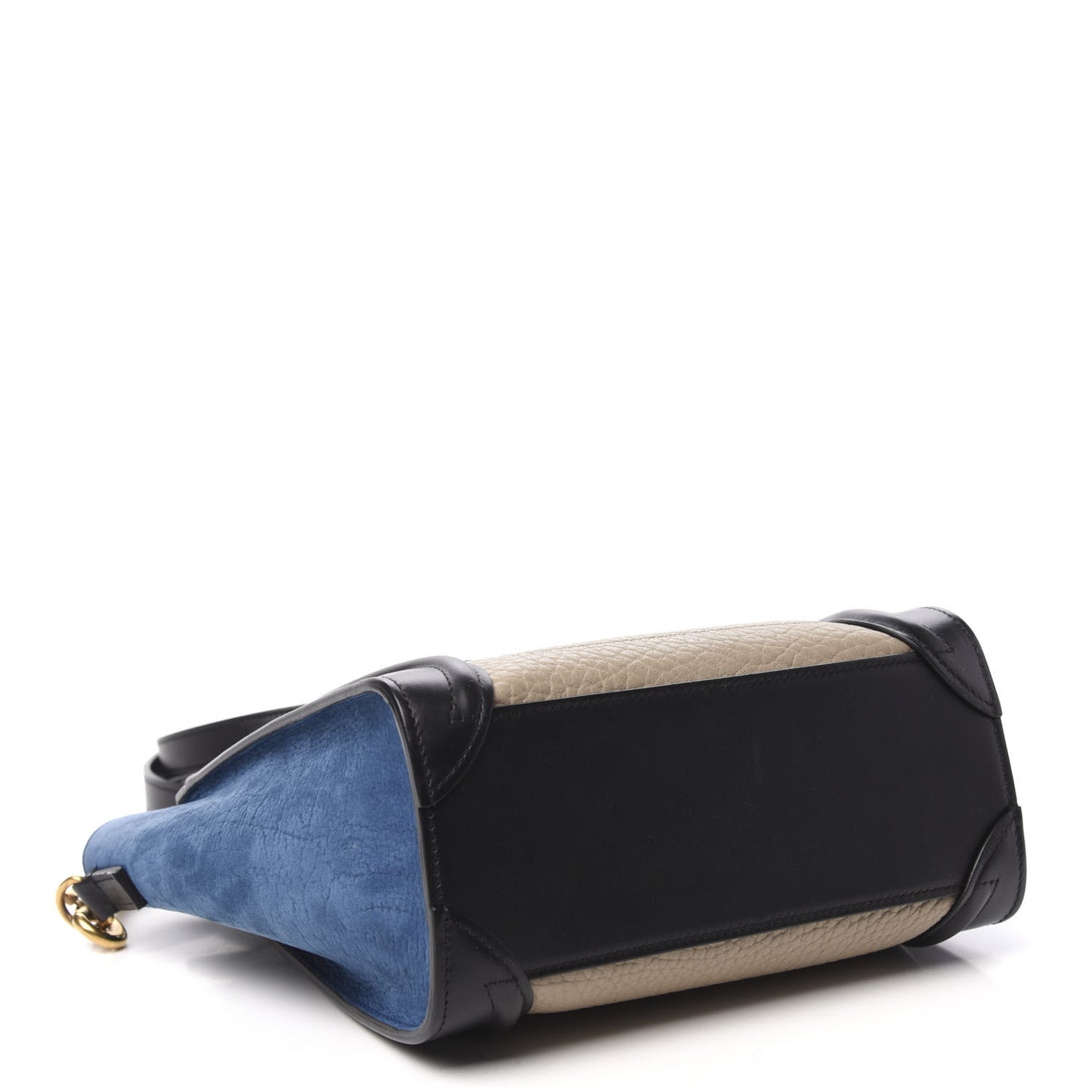 Bullhide Calfskin Nubuck Nano Tri-Color Luggage Light Taupe