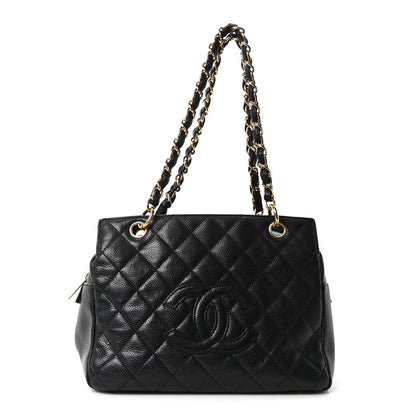 Chanel Caviar Quilted Petit Timeless Tote PTT Black 1 of 10
