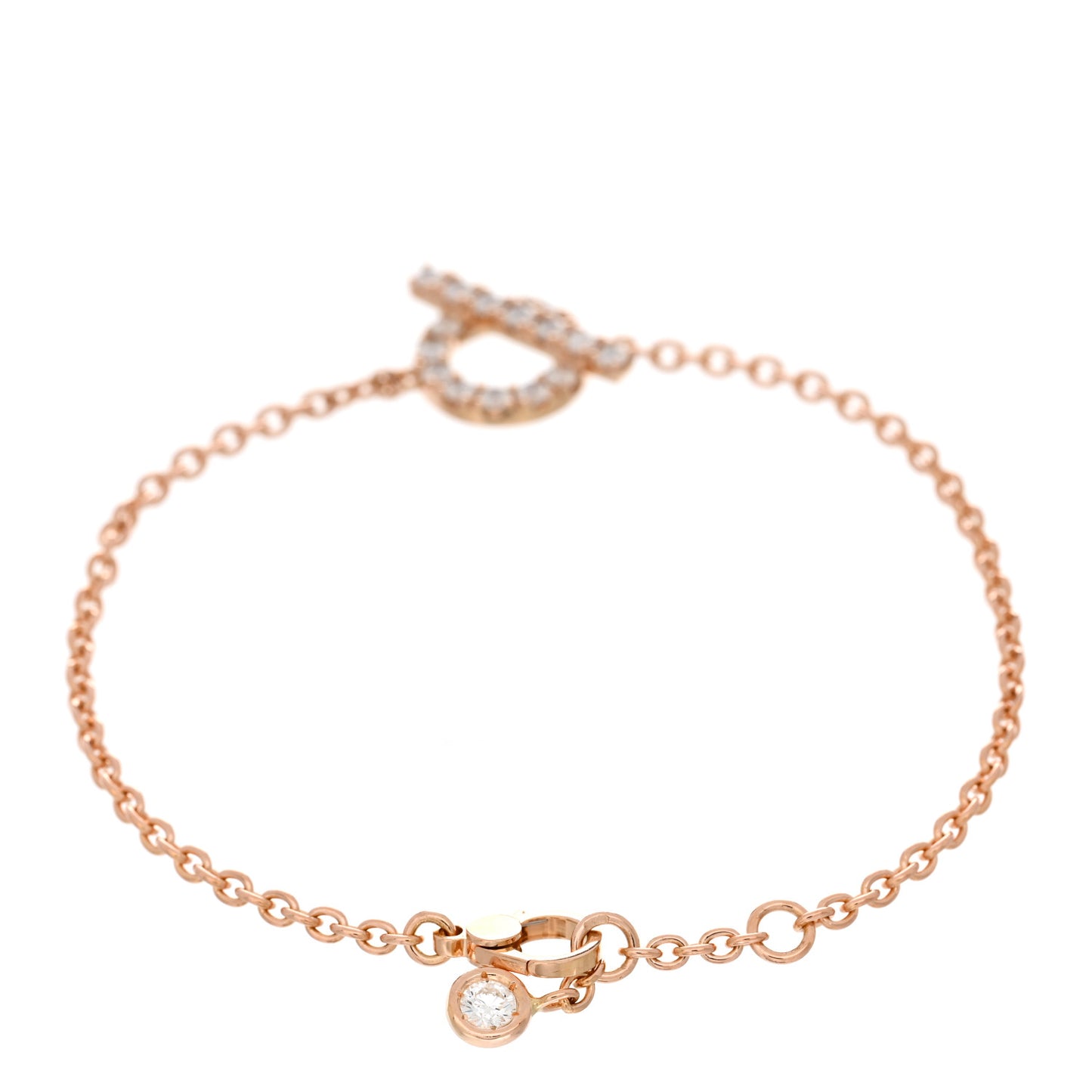18K Rose Gold Diamond Finesse Bracelet SH