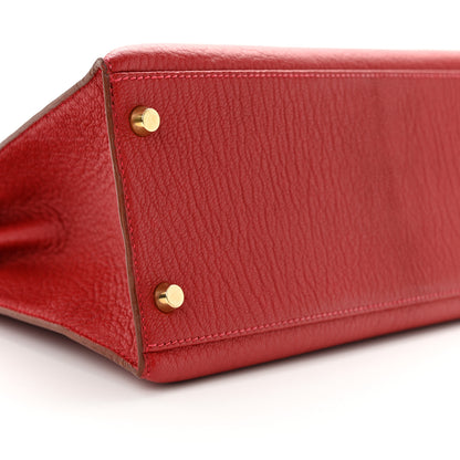 Hermes Chevre Mysore Kelly Sellier 28 Rouge Vif 9 of 11