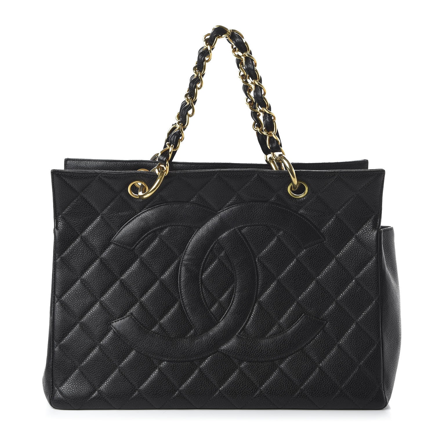 Chanel Caviar Quilted Grand Shopping Tote GST Black 1 of 10