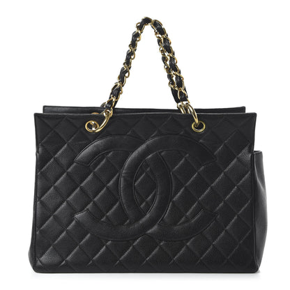 Chanel Caviar Quilted Grand Shopping Tote GST Black 1 of 10