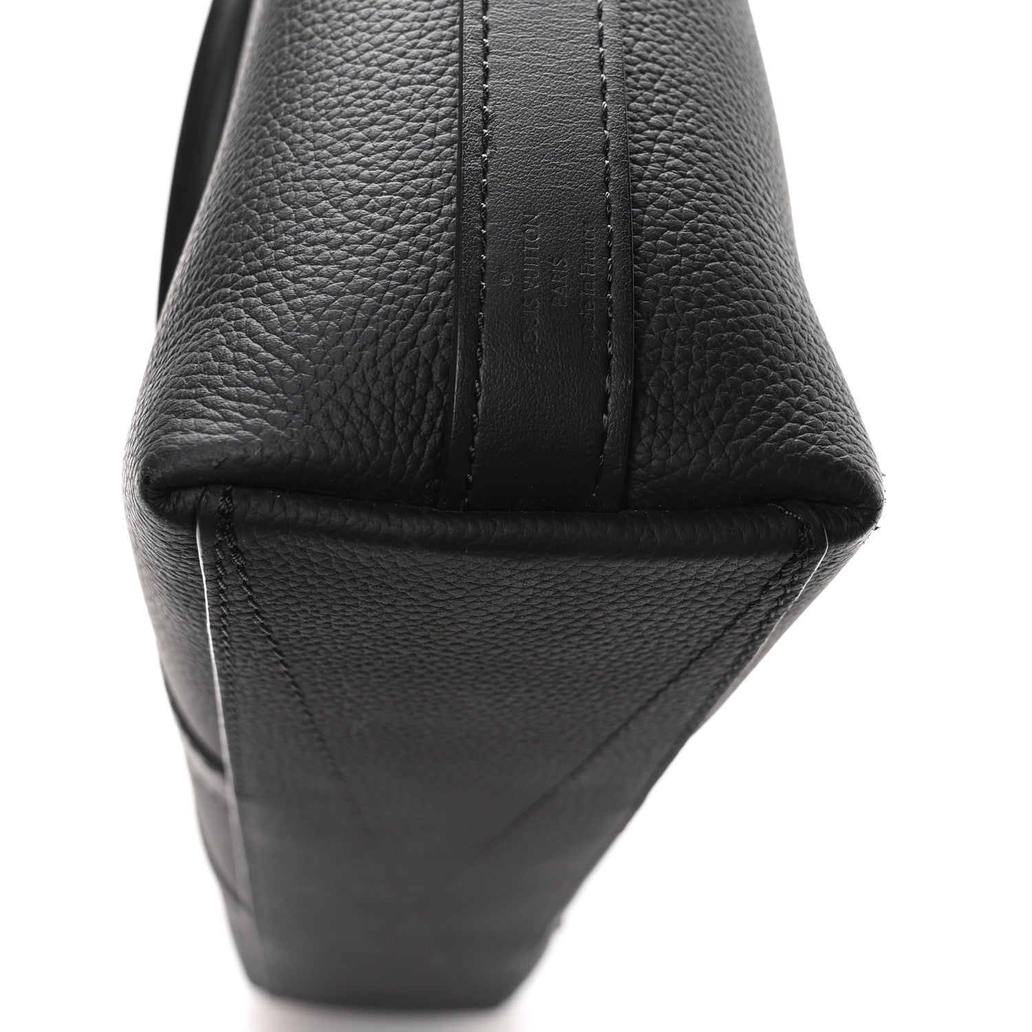 Louis Vuitton Calfskin Aerogram Takeoff Briefcase Black 1794126