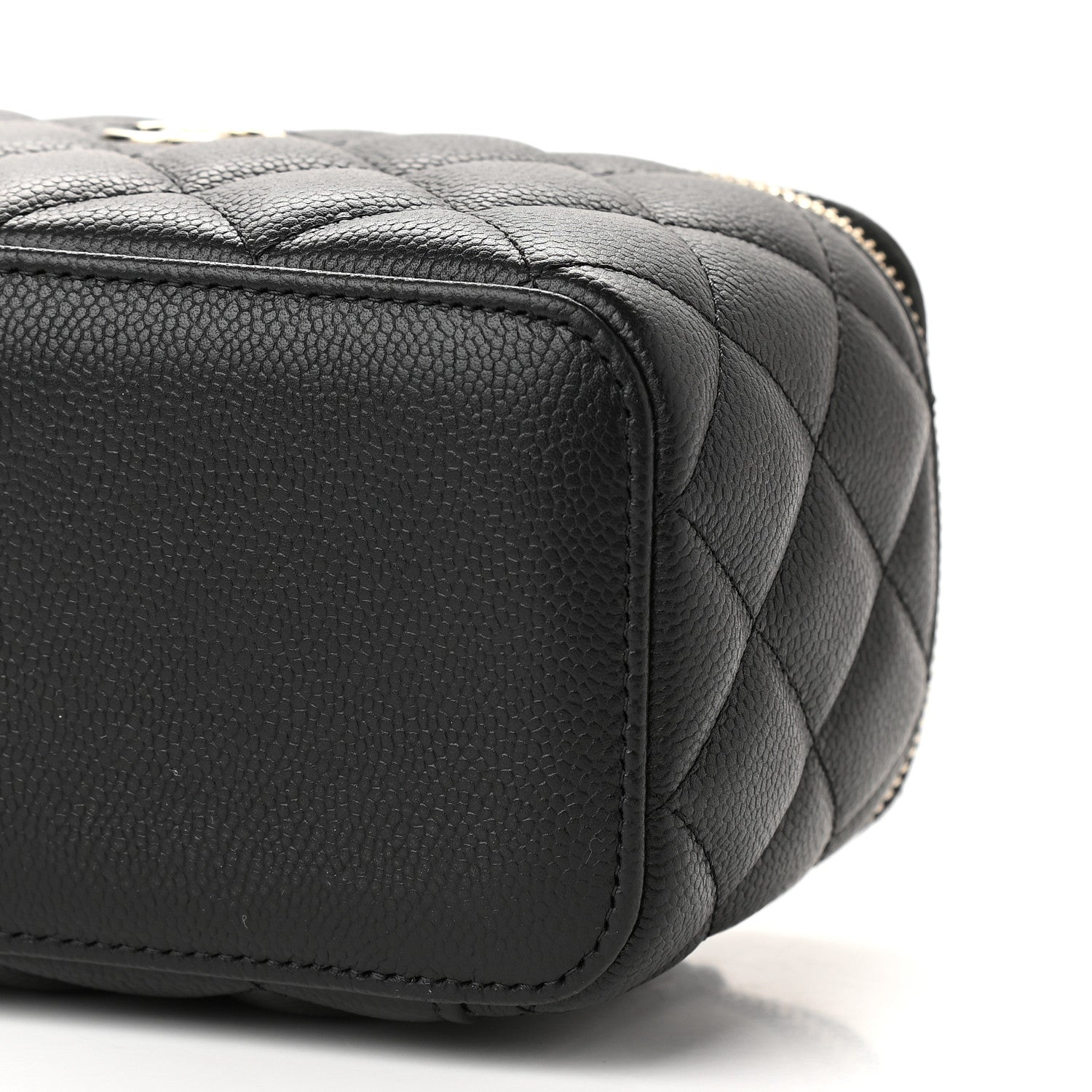 Chanel Caviar Quilted Small Vanity Case With Chain Black 9 of 9