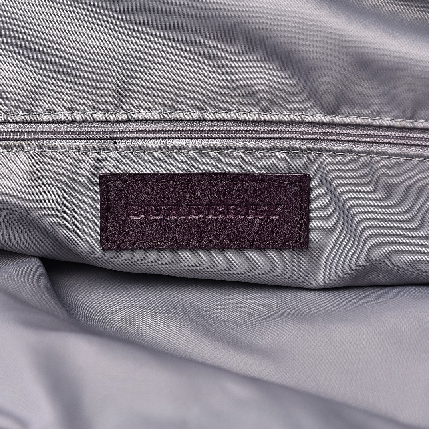 Burberry Nylon Check Small Buckleigh Packable Tote Purple 5 of 18