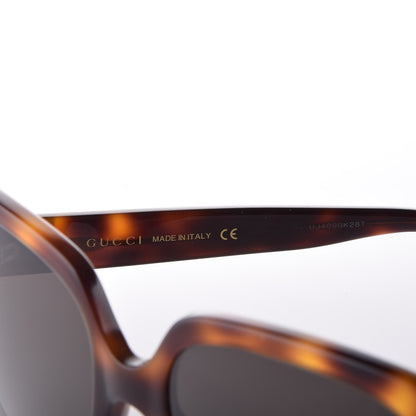Gucci Acetate Square Frame GG0096S Sunglasses Tortoise 6 of 6