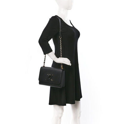 Louis Vuitton Epi Twist Shoulder Bag MM Matte Black Gold 2 of 10