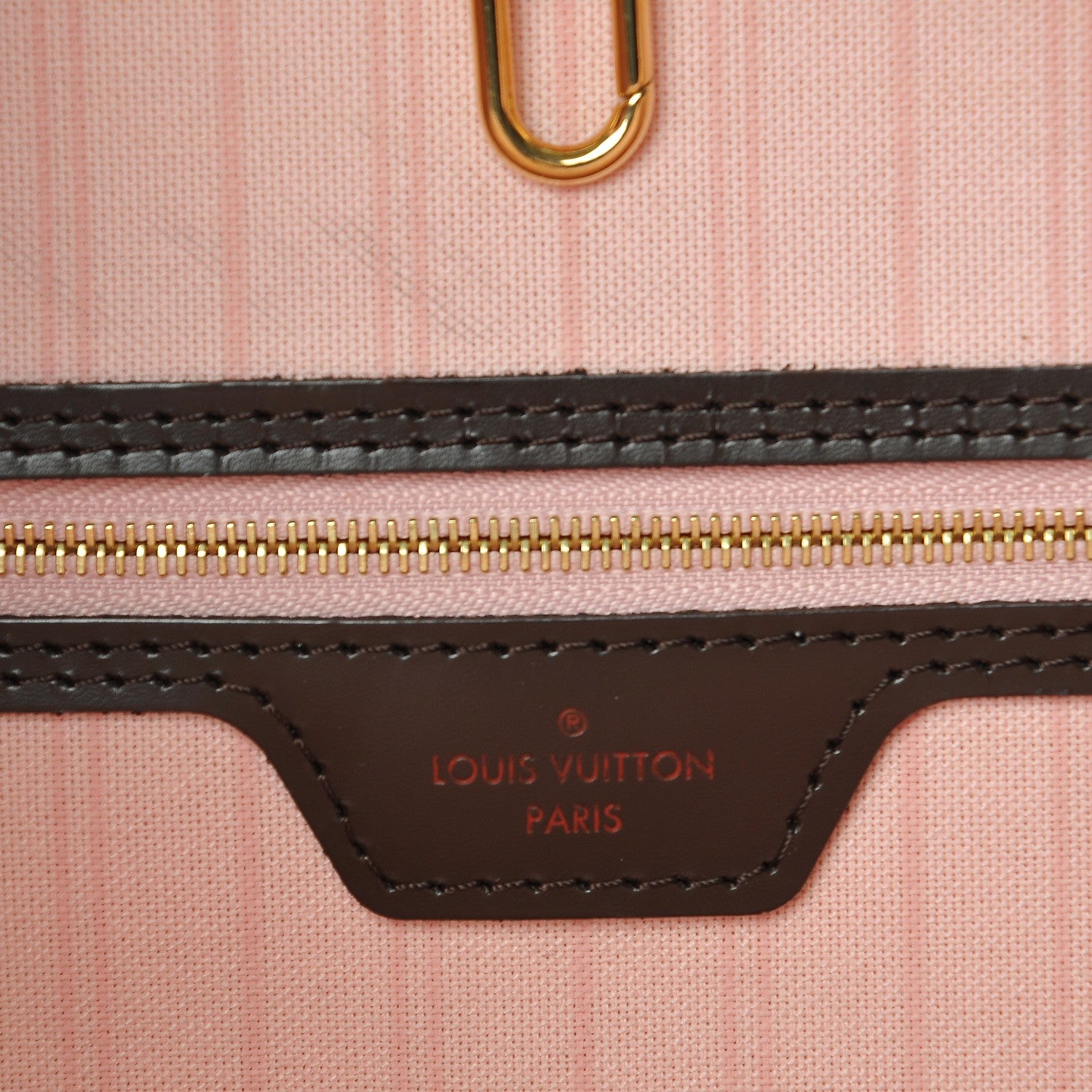 Louis Vuitton Damier Ebene Neo Neverfull MM Rose Ballerine 6 of 9