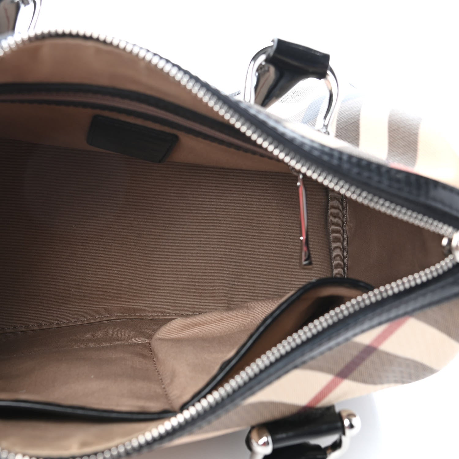 Burberry Nova Check Small Chester Bowling Bag Black 5 of 10