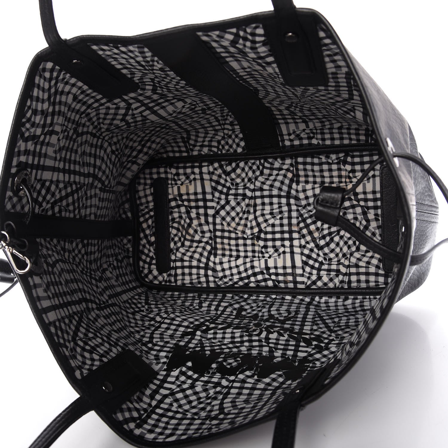 MCM Visetos Medium Liz Reversible Shopper Tote Black 6 of 10