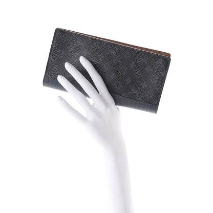 Louis Vuitton Monogram Eclipse Patchwork Brazza Wallet 2 of 9