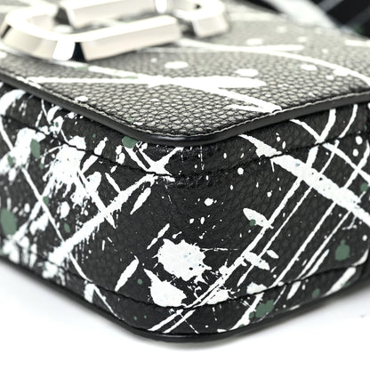 Marc Jacobs Calfskin Paint Splatter Small Snapshot Camera Bag Black Multi 9 of 9
