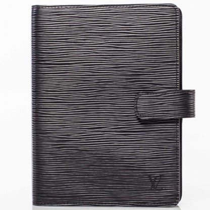 Louis Vuitton Epi Medium Ring Agenda Cover Black 1 of 8