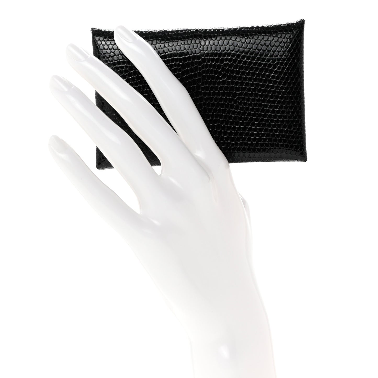 Lizard Calvi Card Case Black
