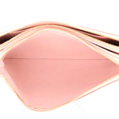 Louis Vuitton Empreinte Monogram Double Zip Pochette Rose 7 of 12