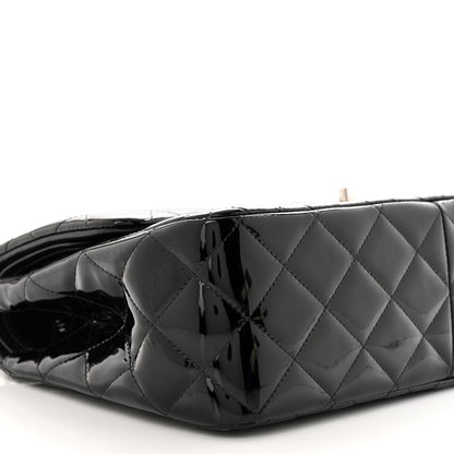 Chanel Patent Quilted Jumbo Double Flap Black 9 of 11