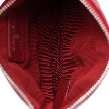 Chanel Caviar Quilted Small Cosmetic Case Red 5 of 8