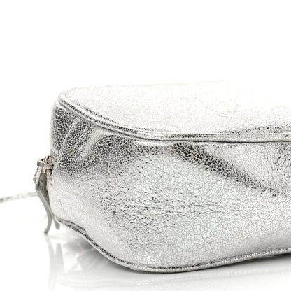 Saint Laurent Metallic Lambskin Monogram Lou Belt Bag Argento 9 of 10