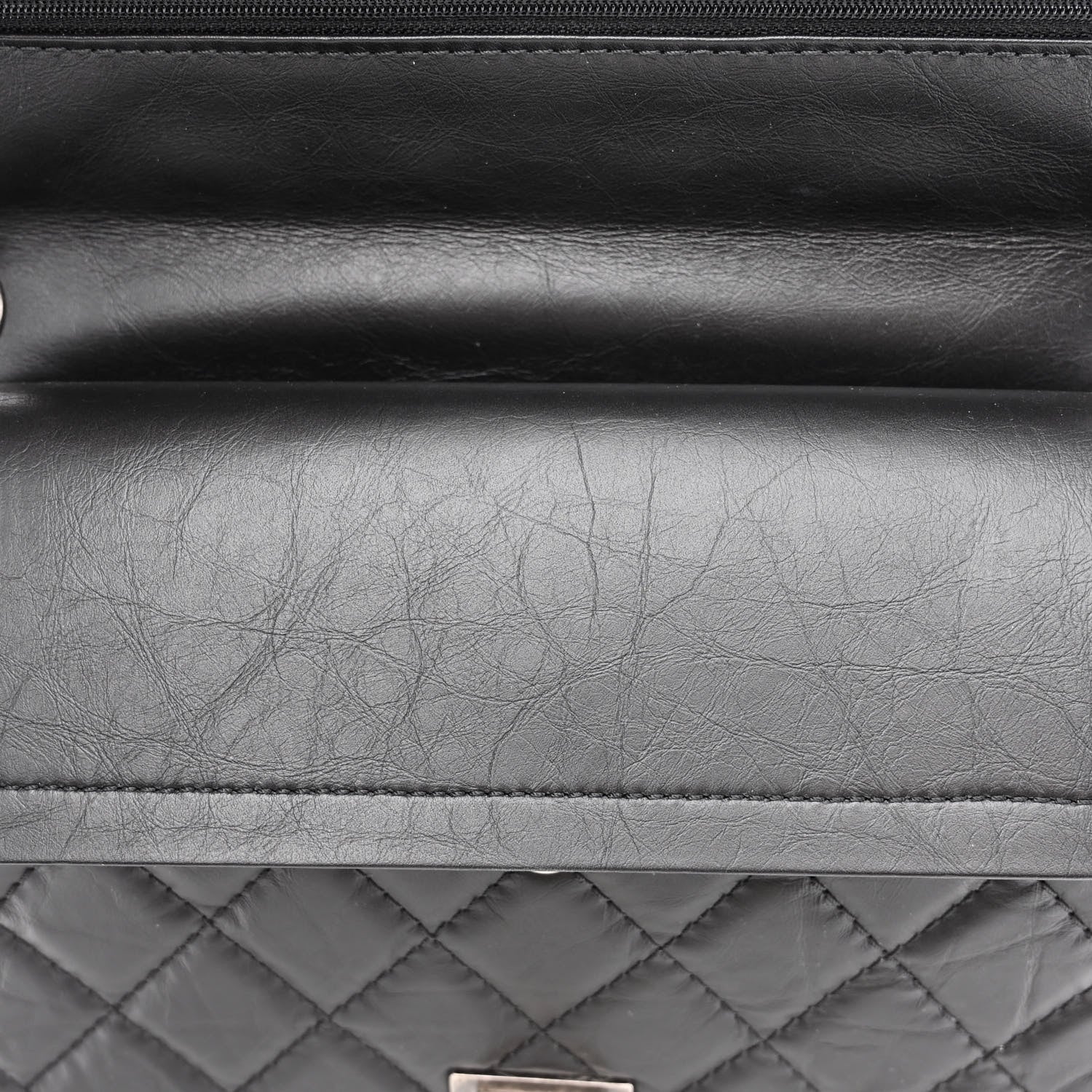 Chanel Aged Calfskin Quilted 2.55 Reissue 226 Flap Black 11 of 11