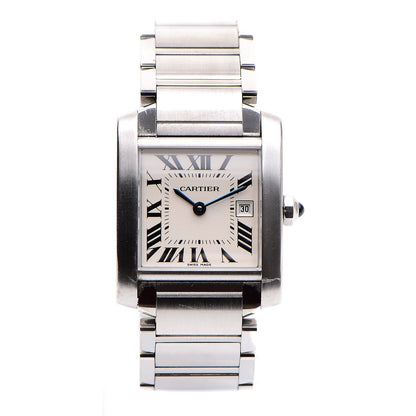 Cartier Stainless Steel 25mm Tank Francaise Quartz Watch 1 of 6