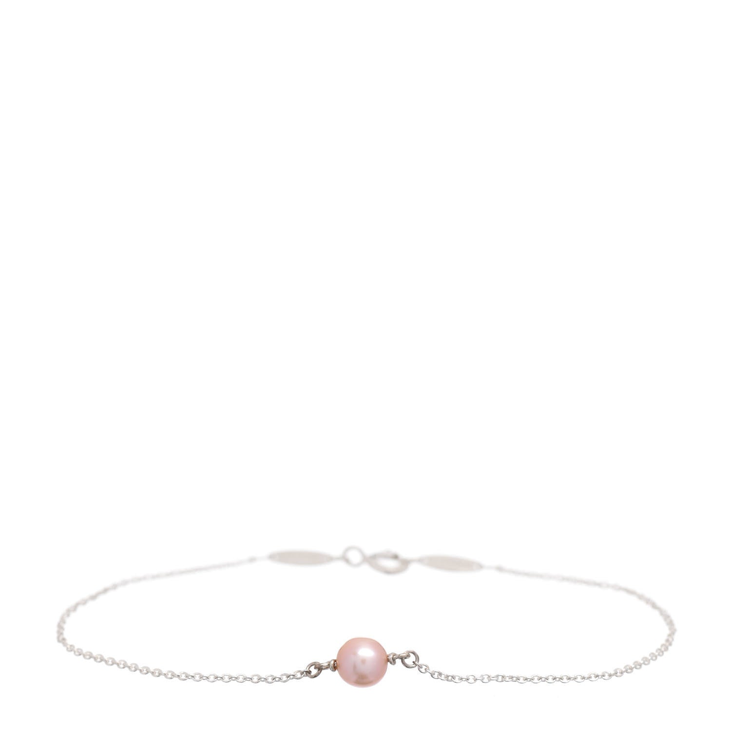 Tiffany Sterling Silver Pink Pearl Elsa Peretti Pearl By The Yard Bracelet 1 of 4