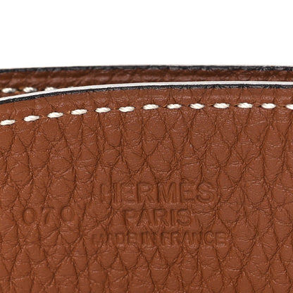 Hermes Box Togo 32mm H Belt 85 34 Black Gold 5 of 7