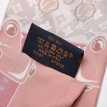 Louis Vuitton Silk Monogram Poodle Animalle Bandeau Light Pink 5 of 5