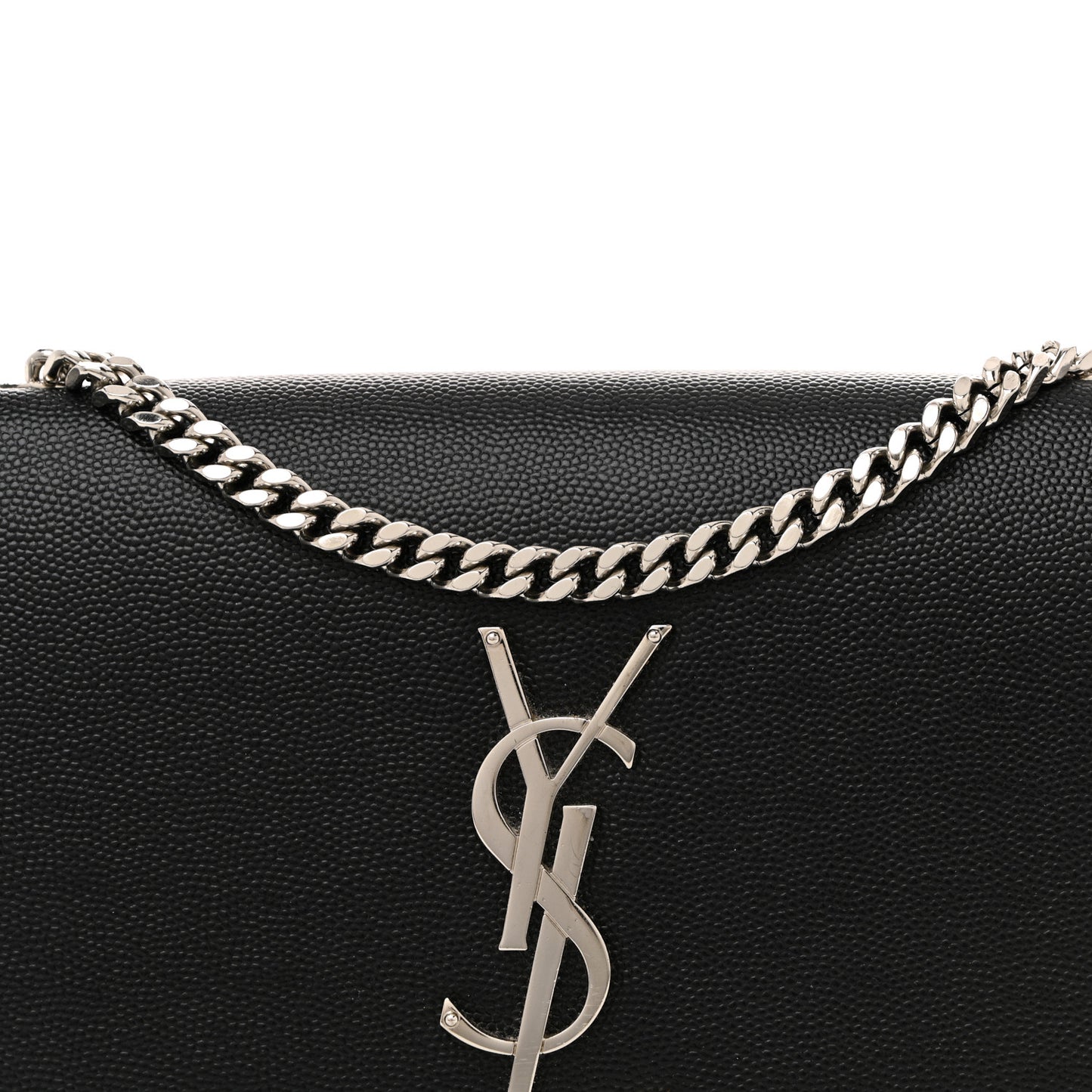 Grain De Poudre Small Classic Monogram Kate Tassel Satchel Black