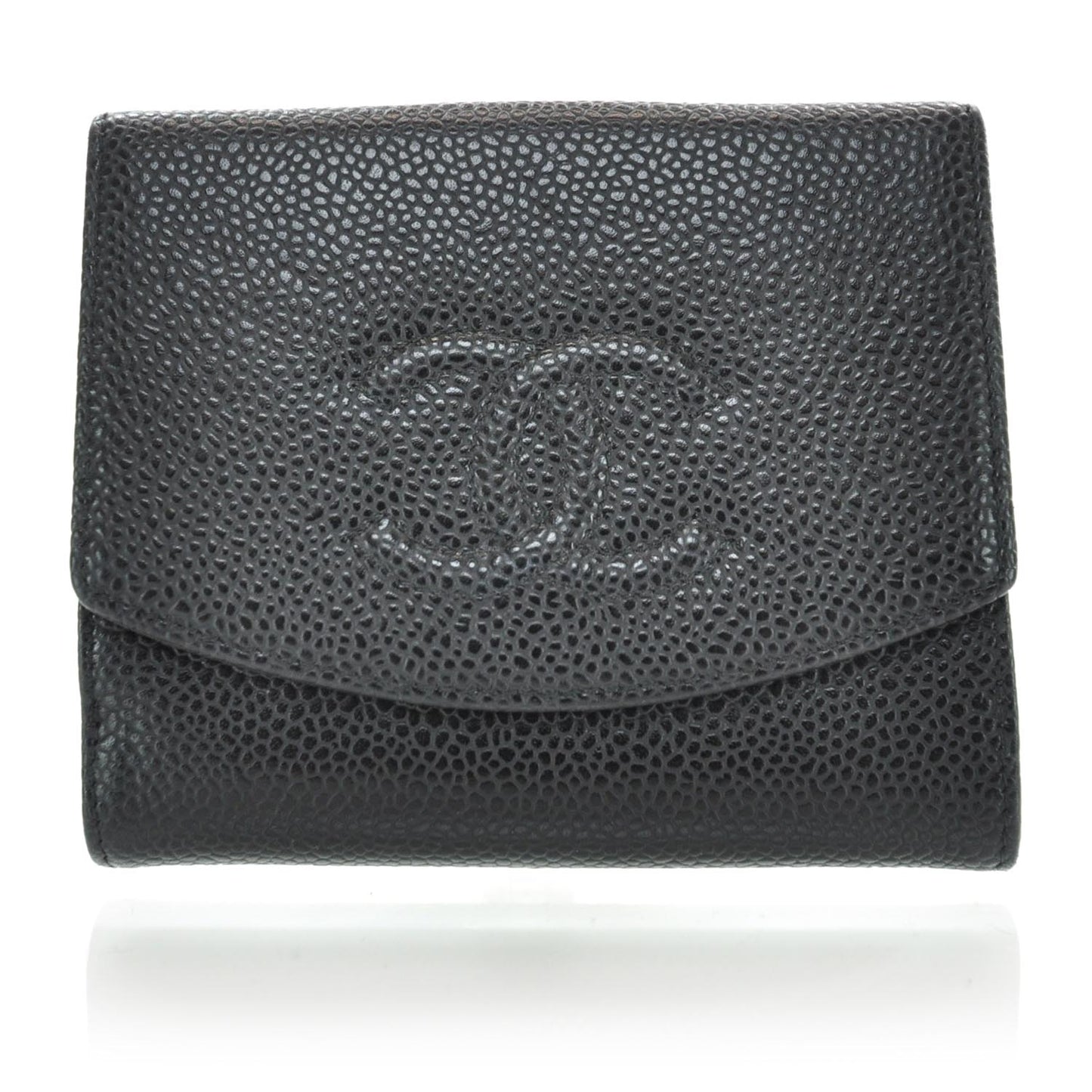 Caviar Compact CC Bi-Fold Wallet Black