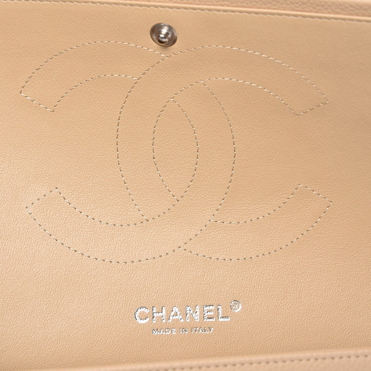 Chanel Caviar Quilted Jumbo Double Flap Beige Clair 6 of 8