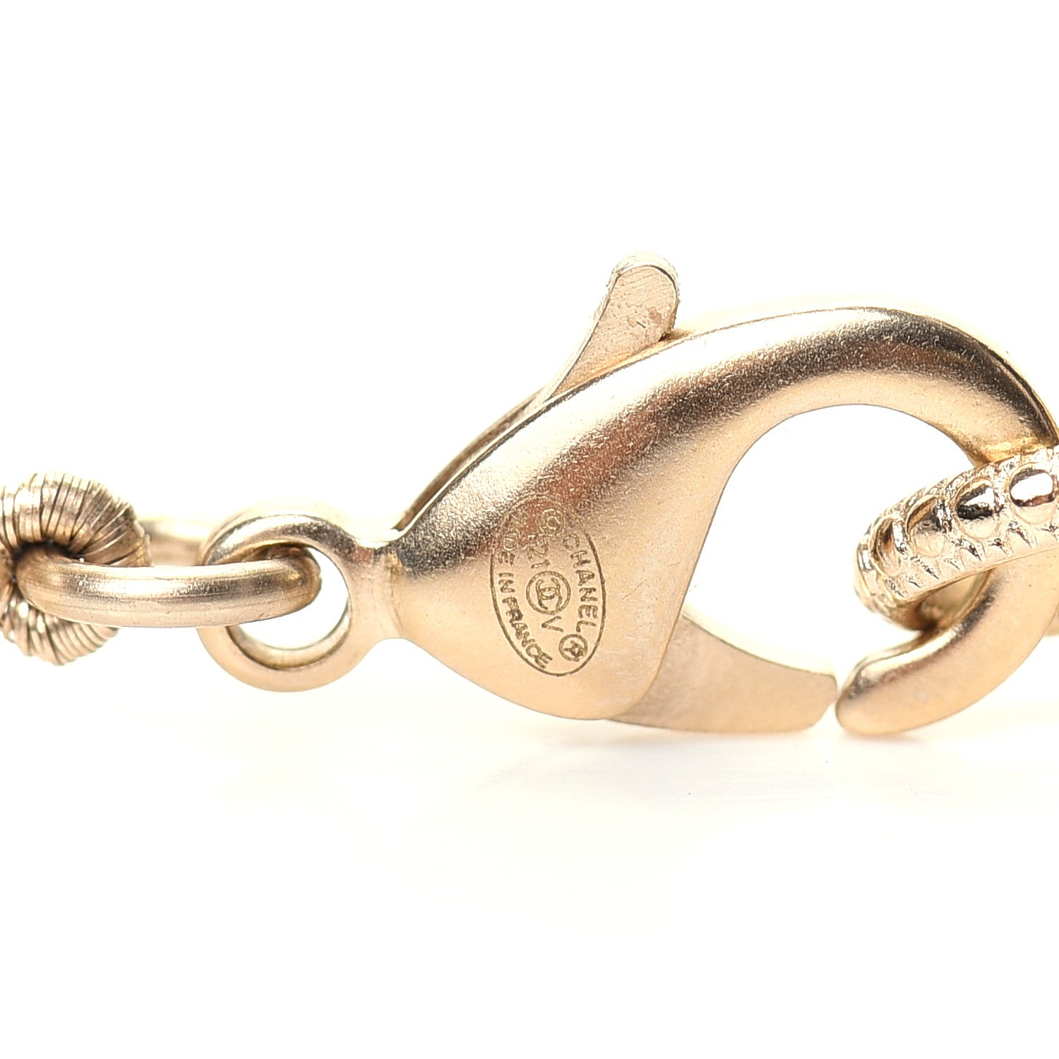 Chanel Pearl CC 100th Anniversary Necklace Light Gold 5 of 7
