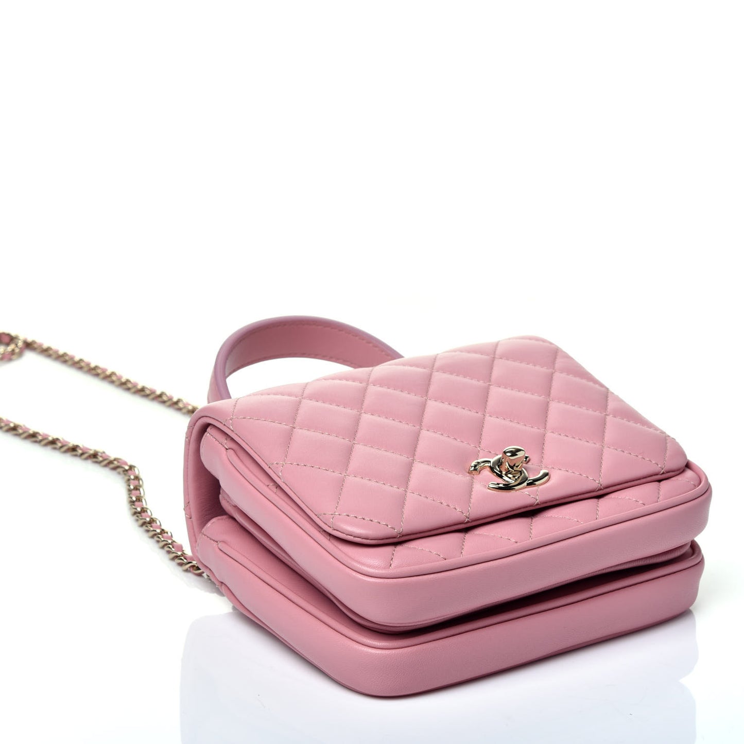 Lambskin Quilted Mini Citizen Chic Flap Pink