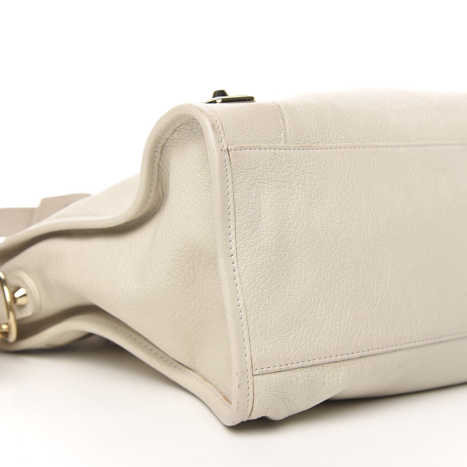 Balenciaga Chevre Gold Metallic Edge Hardware City Ivoire 8 of 10