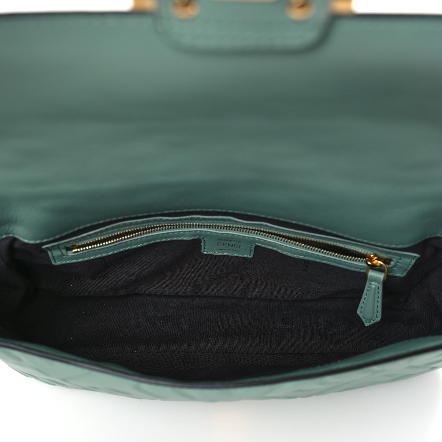 Nappa FF 1974 Embossed Baguette Menta