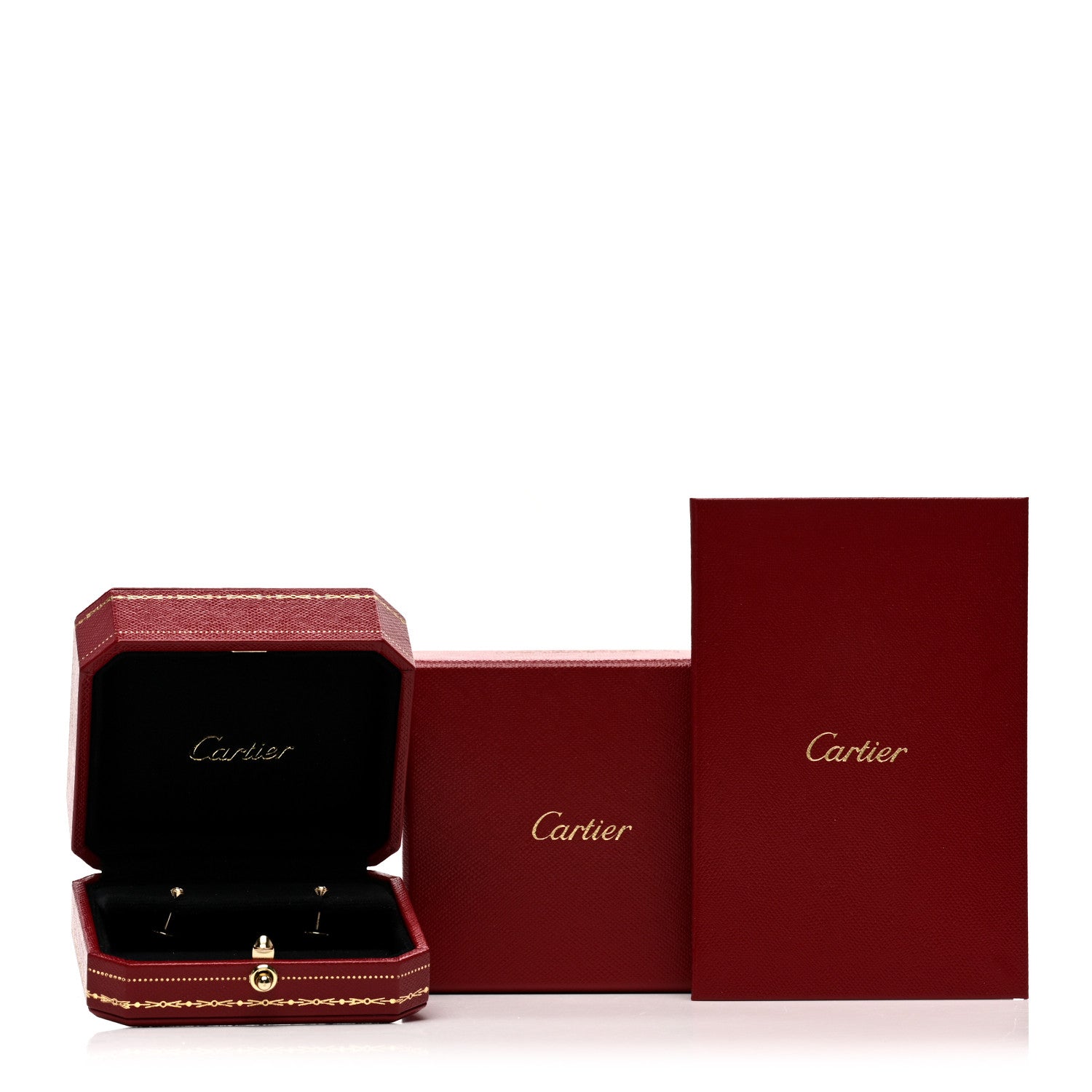 Cartier 18K Yellow Gold Diamond XS D'Amour Earrings 4 of 4