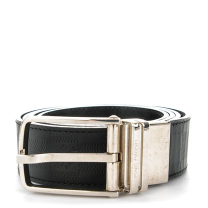 Louis Vuitton Damier Infini Calfskin Boston 35mm Reversible Belt 110 44 Black 1 of 5