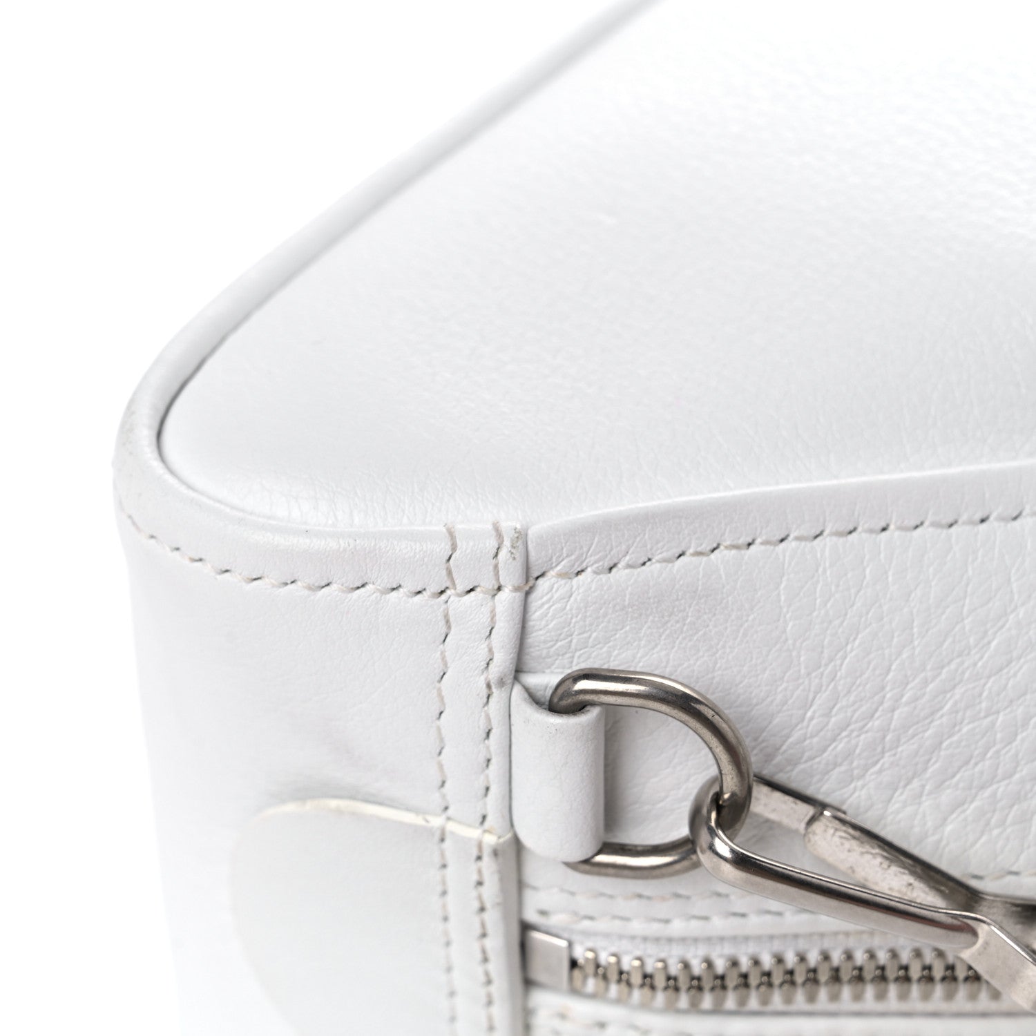 Balenciaga Calfskin S Triangle Duffle White 14 of 15