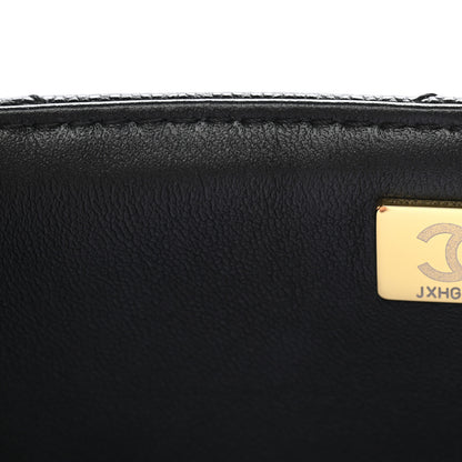 Chanel Caviar Quilted Medium Retro Twist Top Handle Flap Black 7 of 14