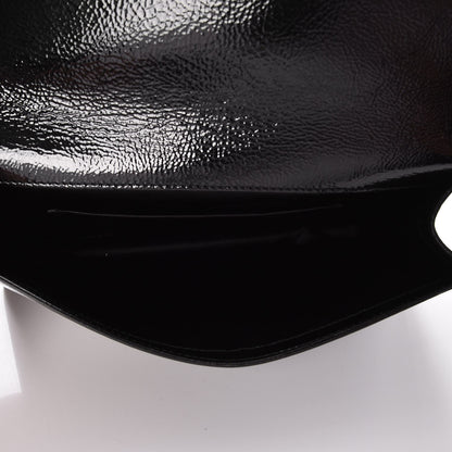 Saint Laurent Textured Patent Monogram Large Belle De Jour Clutch Black 5 of 7