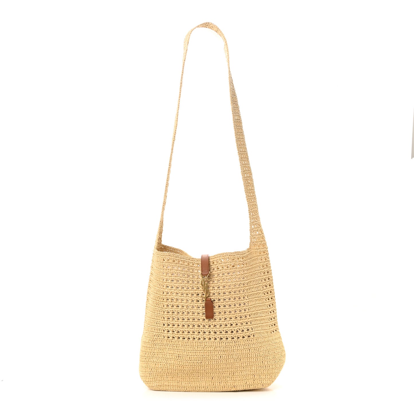 Raffia Monogram Hobo Naturale