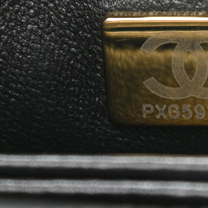 Chanel Calfskin Crystal Quilted Mini Coco Handle Flap Black Black 7 of 10