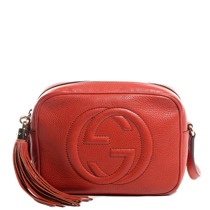 Gucci Pebbled Calfskin Small Soho Disco Bag Sun Orange 1 of 8
